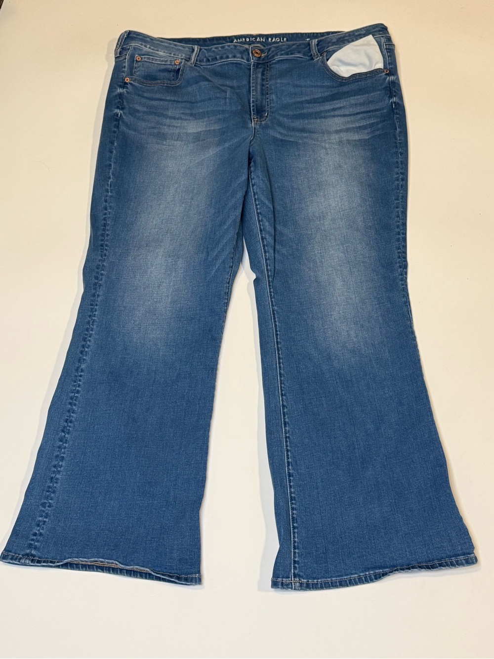 American Eagle Outfitters Medium Blue Wide Leg Jeans